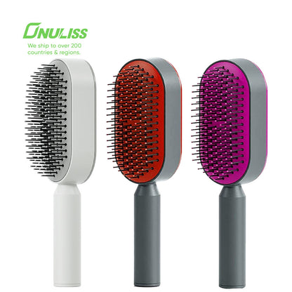 self cleaning hair brush